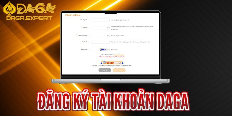 Hướng dẫn đăng ký tài khoản DAGA nhanh chóng